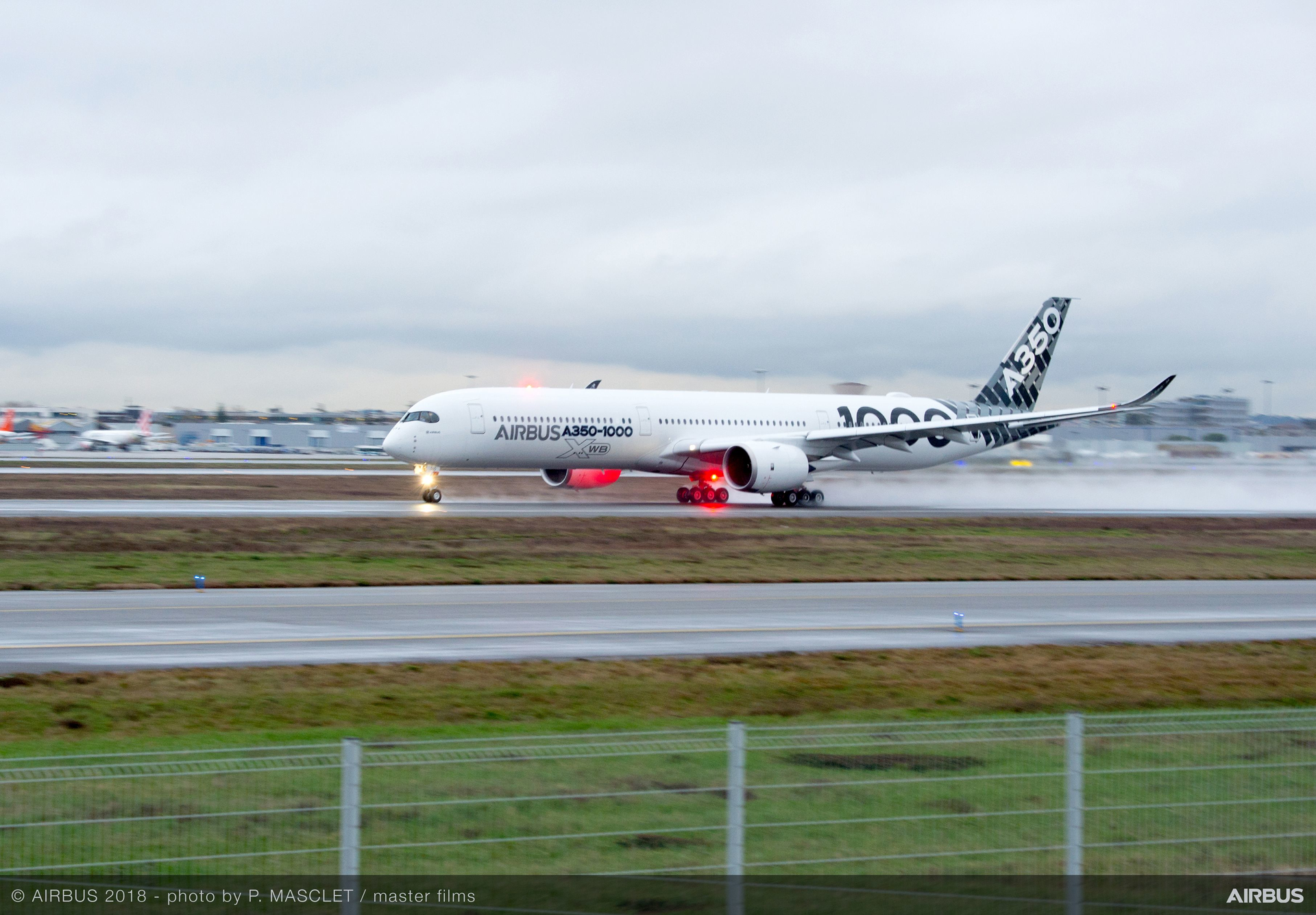 A350-1000 demo tour takeoff.