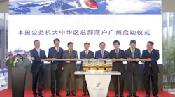 Start of the HondaJet China opening ceremony in Guangzhou, China on Jan. 26th, 2018.