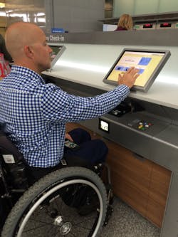 Common use self-service kiosk at SFO Common use self-service kiosk at SFO