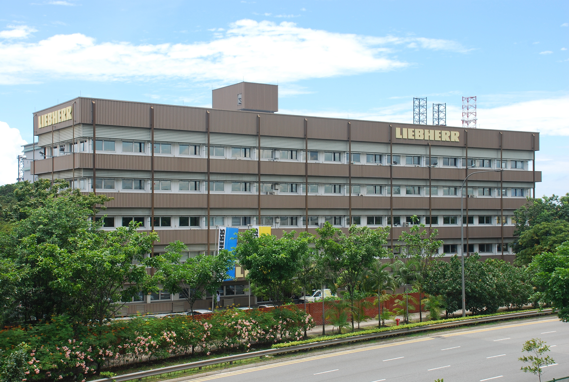 Head office of Liebherr-Singapore Pte Ltd located in the west of Singapore.