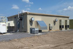 To enclose the roof, 8-inch thick, precast concrete hollow core plank was specified, making the building a very durable, safe and secure structure for the airport. To enclose the roof, 8-inch thick, precast concrete hollow core plank was specified, making the building a very durable, safe and secure structure for the airport.