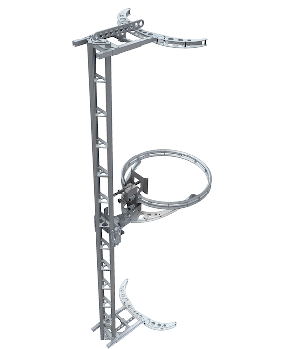 The Aqua Spine system works well underwater on bridge pillars using the Circular Power Head. The 360-degree ring wraps around pillars of any diameter, allowing the Aqua Spine to operate without having to be moved.