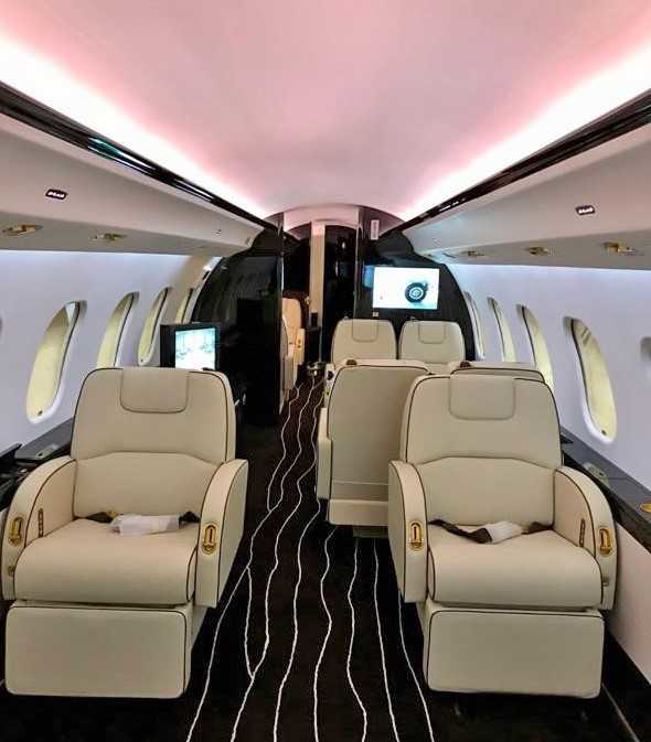 FAI Technik's cabin refurbishment of a Bombardier Global Express