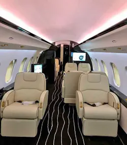 FAI Technik's cabin refurbishment of a Bombardier Global Express