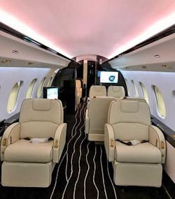 FAI Technik&apos;s cabin refurbishment of a Bombardier Global Express