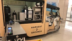 Harvest & Grounds is Delaware North’s proprietary Euro-American coffee and bakery concept that serves freshly-prepared coffee drinks and espresso, including specialty brews such as the cold-brewed iced coffee, which is prepared with Harvest & Grounds’ unique Nitro Coffee Tap system. Harvest & Grounds is Delaware North’s proprietary Euro-American coffee and bakery concept that serves freshly-prepared coffee drinks and espresso, including specialty brews such as the cold-brewed iced coffee, which is prepared with Harvest & Grounds’ unique Nitro Coffee Tap system.