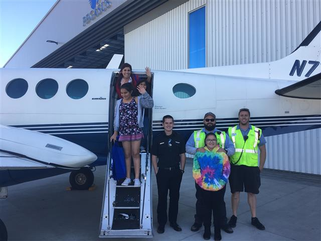 Survivors, supporters and their families arrived to Aerolease Associates and were treated to a catered lunch before meeting and hearing from some of the aviation industry leaders and professionals from around Van Nuys Airport, including executives from Aerolease Associates, Pegasus Elite Aviation, Pursuit Aviation, Signature Flight Support, Sun Air Jets and VNY.