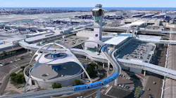 Ariel view of the people mover