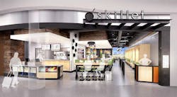Operated by HMSHost partnering with a local, Latin small business, La Plaza International, Inc., Skillet will be in two locations—one at Concourse C and one in the North Satellite. Operated by HMSHost partnering with a local, Latin small business, La Plaza International, Inc., Skillet will be in two locations—one at Concourse C and one in the North Satellite.