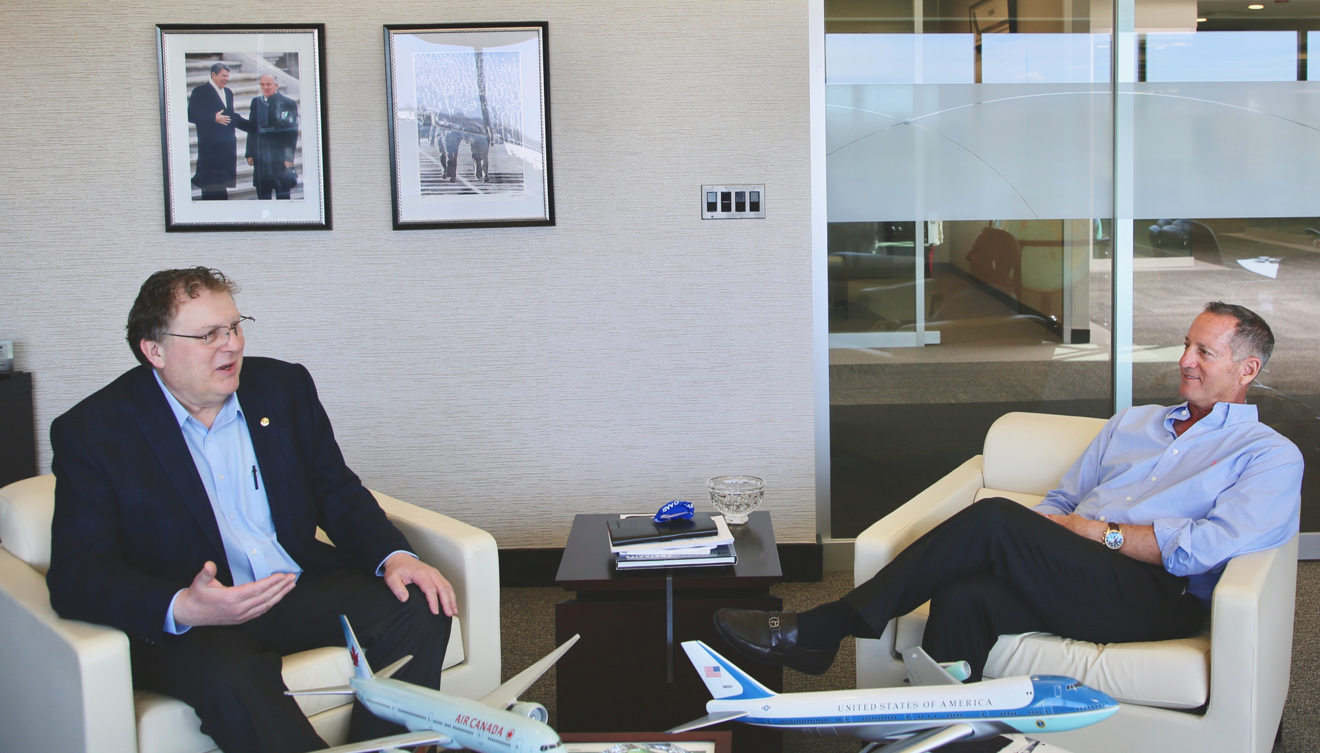 Ronald Donner and David Storch at the AAR World Headquarters in Wood Dale, IL.