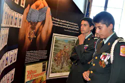 Young JROTC cadets study part of the Hispanic Medal of Honor exhibit that will be on display this year at the 15th annual World War II Heritage Days, April 21-22 at the CAF Dixie Wing Warbird Museum and grounds in Peachtree City, Ga. This year the CAF Dixie Wing is saluting all WWII Medal of Honor recipients. Young JROTC cadets study part of the Hispanic Medal of Honor exhibit that will be on display this year at the 15th annual World War II Heritage Days, April 21-22 at the CAF Dixie Wing Warbird Museum and grounds in Peachtree City, Ga. This year the CAF Dixie Wing is saluting all WWII Medal of Honor recipients.