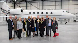 The mayors enjoyed a presentation by community engagement manager Colin Hitchins on London Biggin Hill’s job creation, investment and infrastructure plans before embarking on a tour of the airport, which included the newly expanded Bombardier Corporate Jet facility.