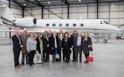 The mayors enjoyed a presentation by community engagement manager Colin Hitchins on London Biggin Hill&rsquo;s job creation, investment and infrastructure plans before embarking on a tour of the airport, which included the newly expanded Bombardier Corporate Jet facility.