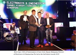 This year’s award was presented to Electronics & Engineering Pte Ltd (E&E) Deputy Managing Director, Gary Goh at the 2018 InAVation Awards ceremony on Feb. 6, in Amsterdam during ISE 2018. Also present at the awards ceremony was NanoLumens CEO Rick Cope. This year’s award was presented to Electronics & Engineering Pte Ltd (E&E) Deputy Managing Director, Gary Goh at the 2018 InAVation Awards ceremony on Feb. 6, in Amsterdam during ISE 2018. Also present at the awards ceremony was NanoLumens CEO Rick Cope.