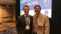 HNTB’s Peter Aarons with Sam Ingalls, ACI BIT Committee Chair from LAS Airport Authority