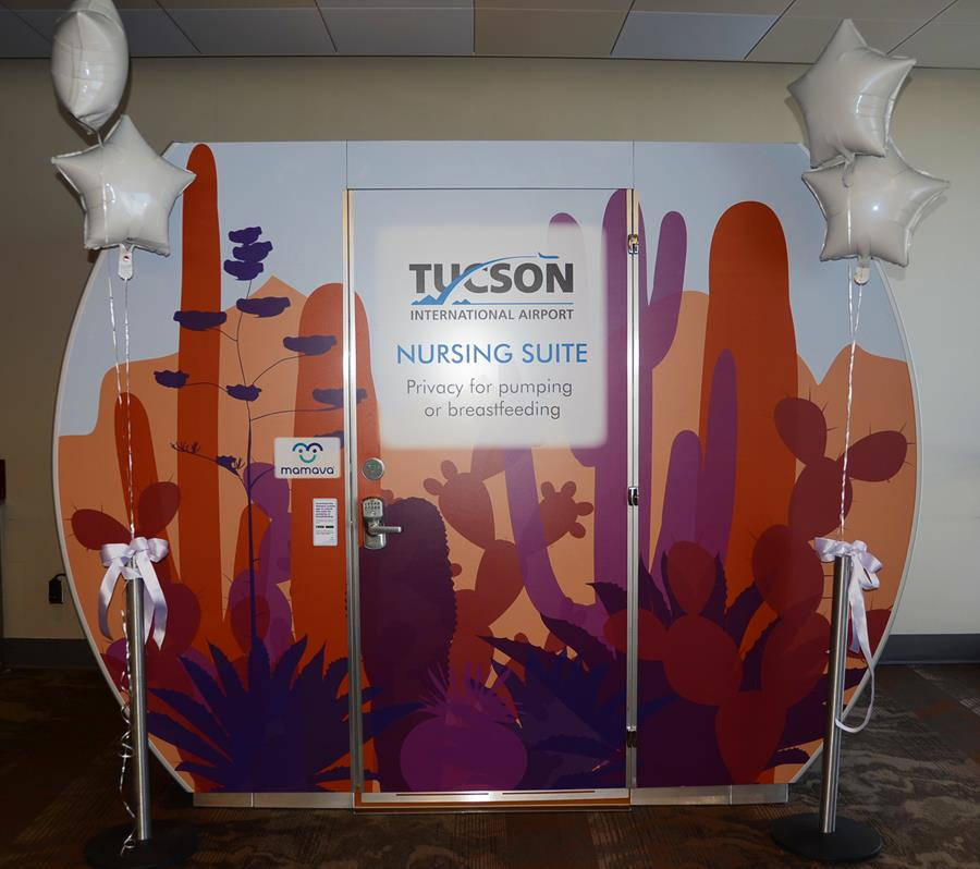 The pods, created by Vermont-based Mamava are 4-feet by 8-feet and meant for individual use but can accommodate mothers with their baby and other children.