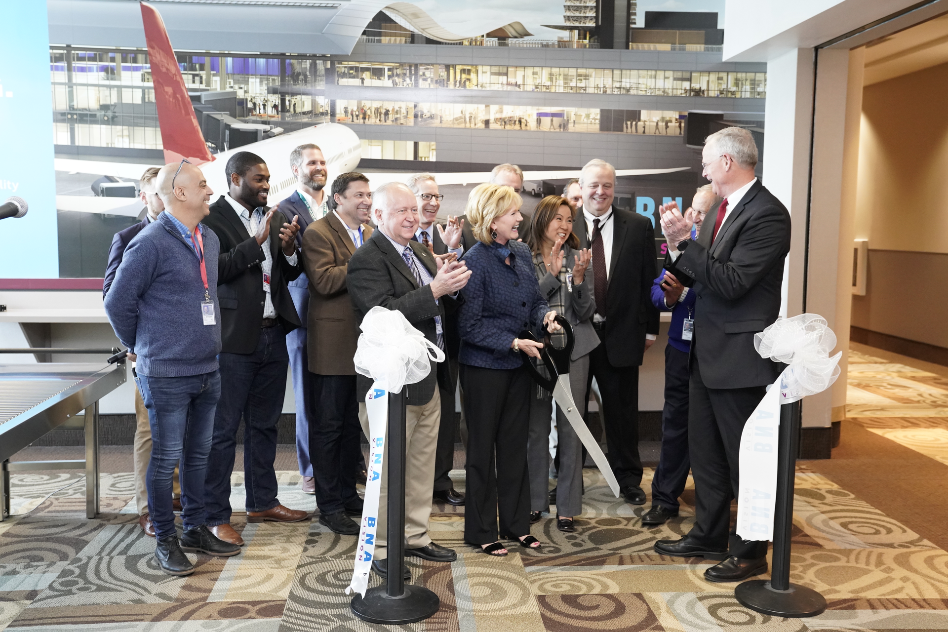 The milestone event marked the first project to be completed under BNA Vision, MNAA&rsquo;s dynamic growth and expansion plan for Nashville International Airport.