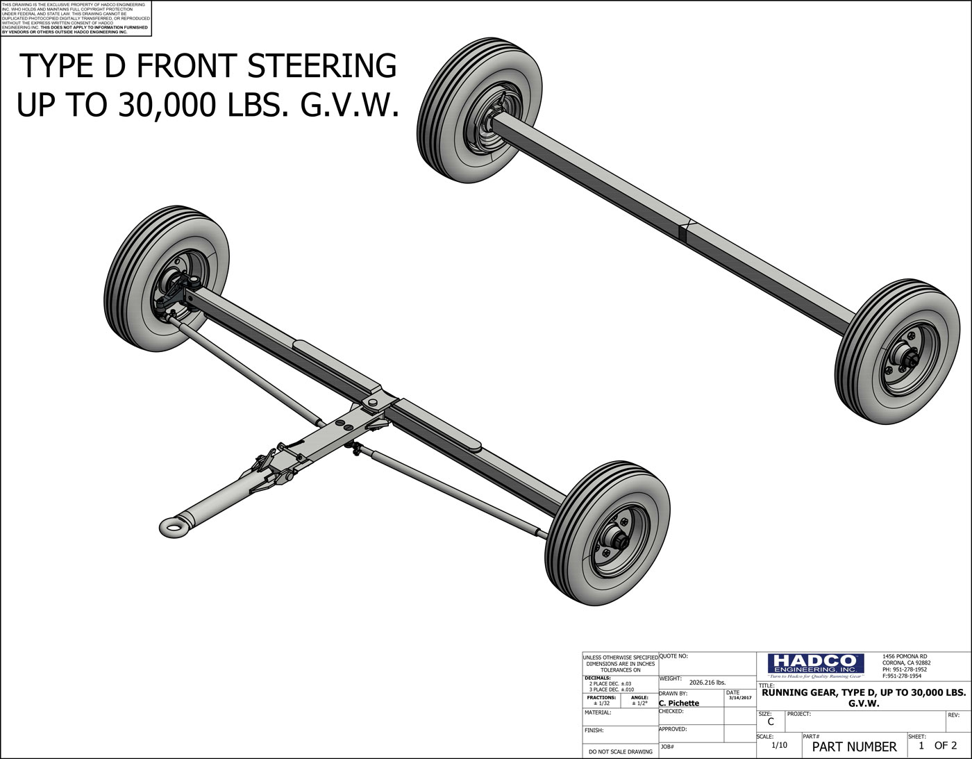 Type D Front Mounted Tie Rods 1 1400 20 E9an23jx1y Cuf