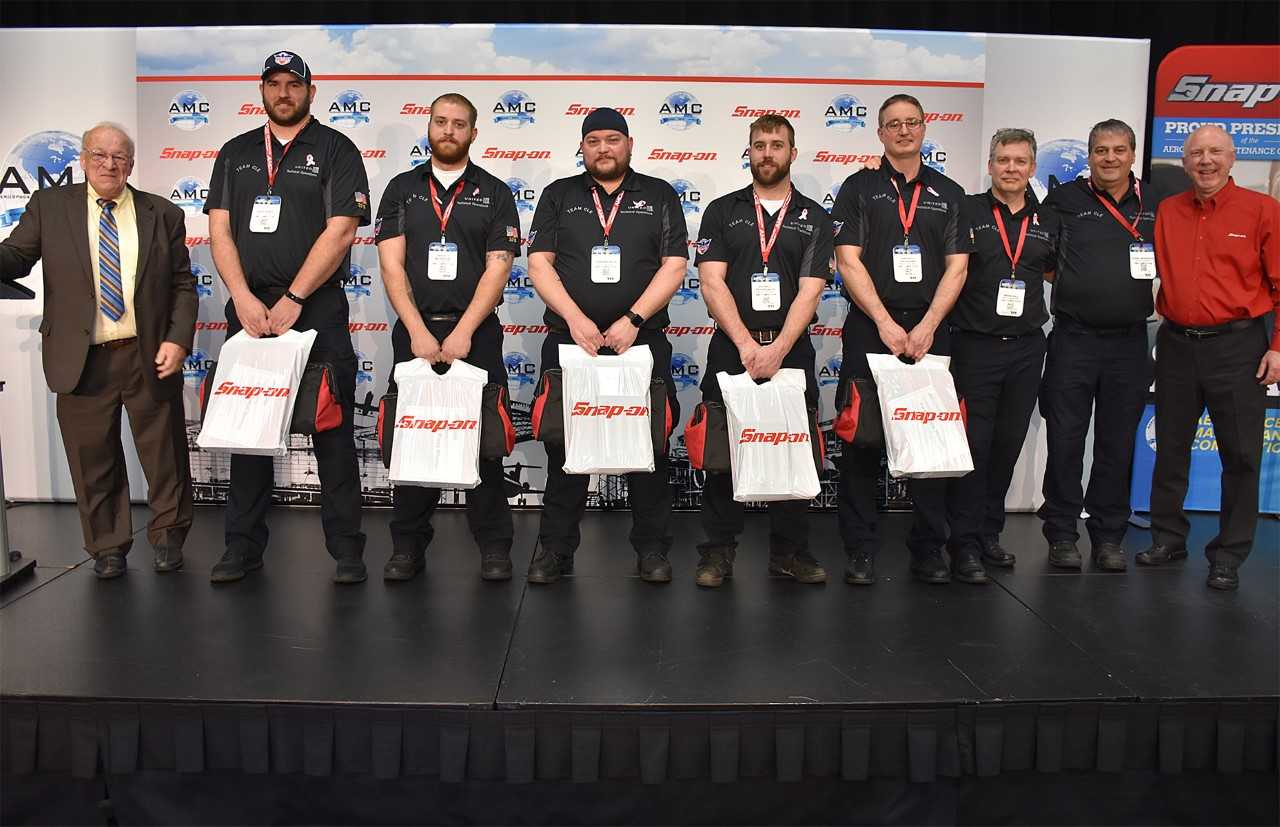 John Goglia with the United Airlines Cleveland team that won the William O'Brien Award for Excellence in Aircraft Maintenance.
