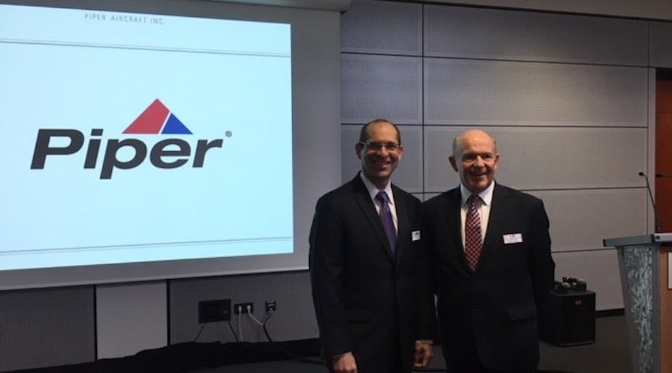 Rhett Ross, President, Continental Motors Group and Simon Caldecott, President and CEO Piper Aircraft