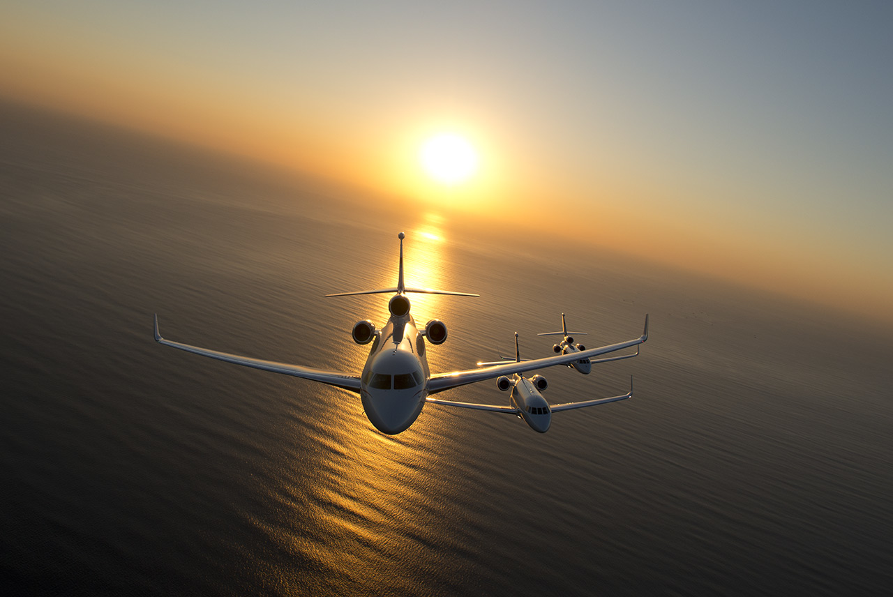 Falcon Family of aircaft.