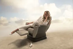 Nuage seat on the Global 7000 aircraft. Nuage seat on the Global 7000 aircraft.