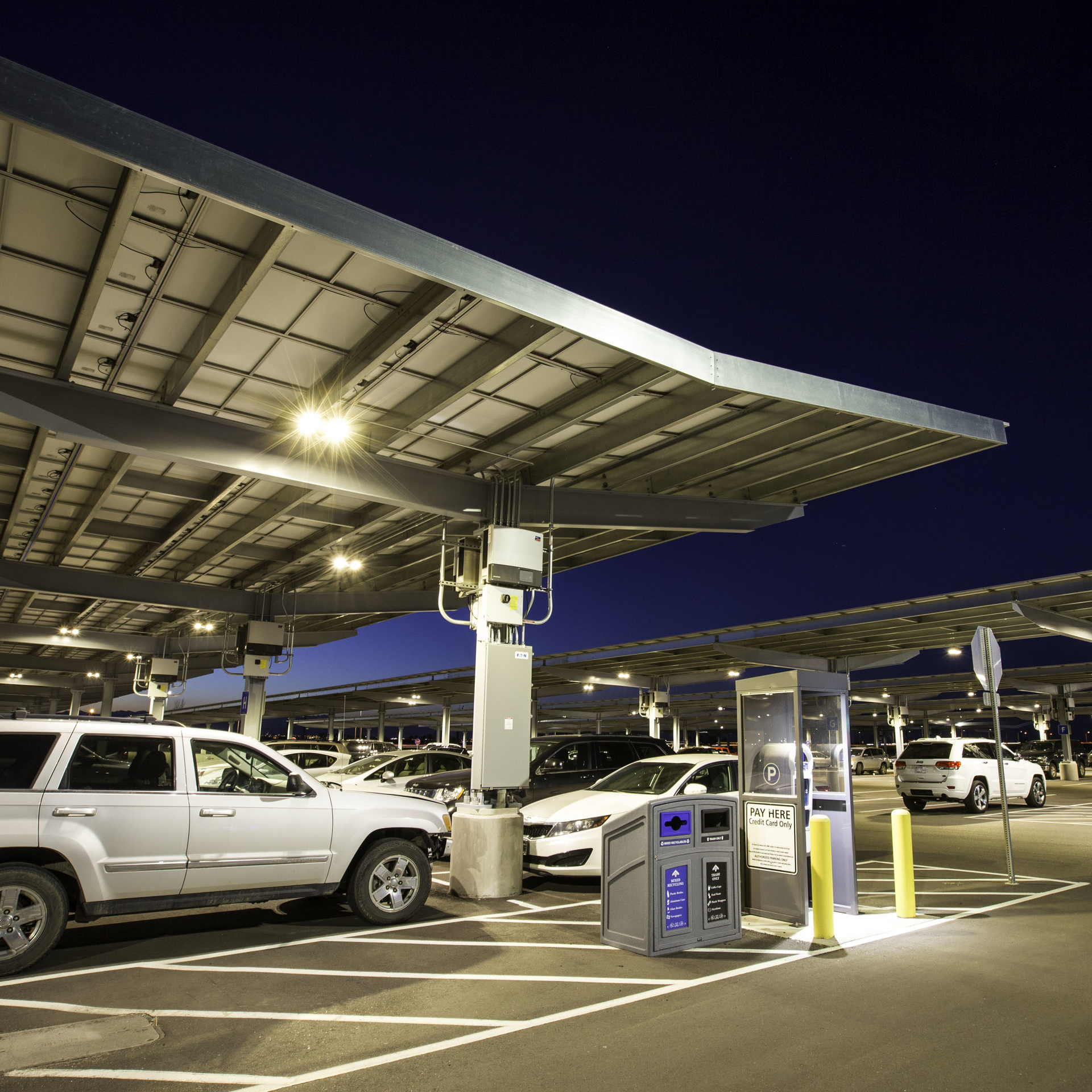 The airport partnered with Panasonic and Xcel Energy to provide a battery demonstration project that will examine how a battery system can help integration of renewable energy, reliability of the distribution system, voltage management and peak reduction.