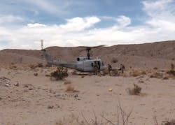 The AACUS enabled UH-1H helicopter successfully completed an autonomous cargo sustainment flight.