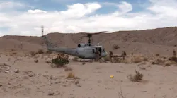 The AACUS enabled UH-1H helicopter successfully completed an autonomous cargo sustainment flight.
