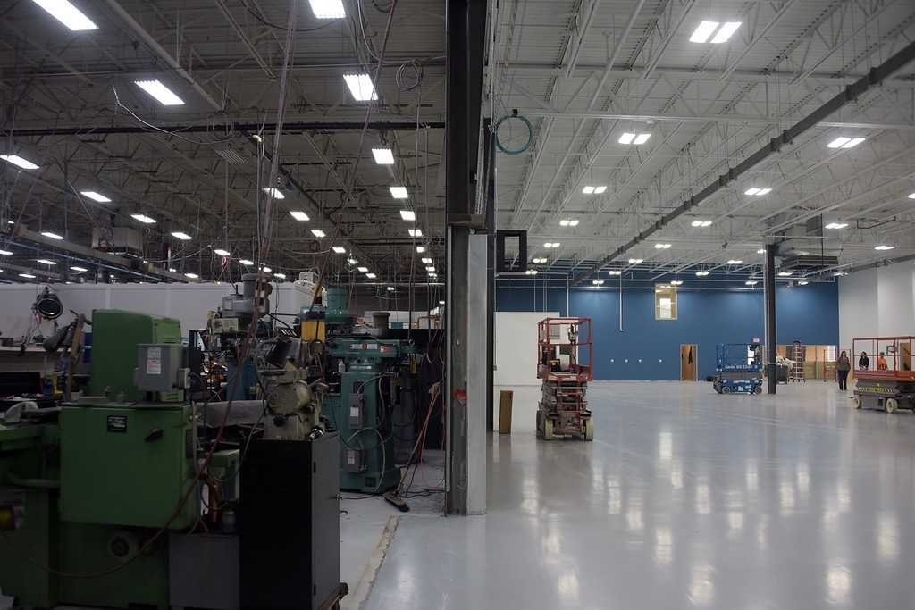 Aero Gear in Windsor, CT, as the company celebrates the ribbon cutting of a 24,000 sq ft addition to its facility to accommodate the demand for jet engines.