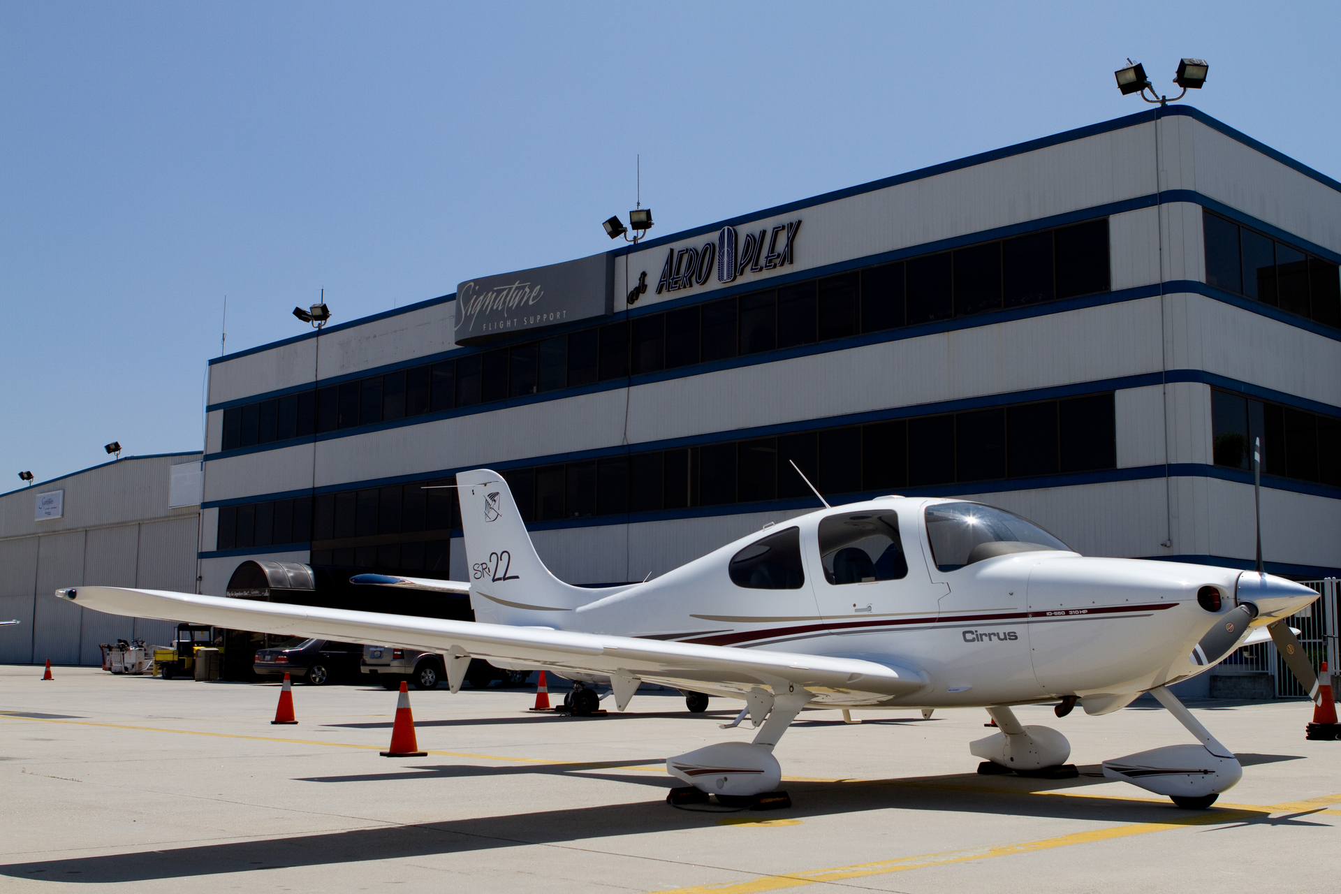 Signature Flight Support ramp at Long Beach Airport.