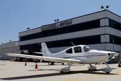 Signature Flight Support ramp at Long Beach Airport. Signature Flight Support ramp at Long Beach Airport.