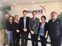 Photo (From left to right): Edwin CHEN, Deputy Air Export Manager at Bolloré Logistics China Pudong Airport; Lilian JIN, Air Export Manager at Bolloré Logistics China Pudong Airport; Stephen LOW, Senior Regional QHSE Manager at Bolloré Logistics Asia-Pacific; Rox CHAI, Senior Air Freight Manager at Bolloré Logistics China Pudong Airport; Bennie SUI, CEIV Auditor at IATA; Jenny ZHAN, QHSE Manager at Bolloré Logistics China (Central China) and Eric TAN, Regional HSE Manager/QHSE at Bolloré Logistics Asia-Pacific. Photo (From left to right): Edwin CHEN, Deputy Air Export Manager at Bolloré Logistics China Pudong Airport; Lilian JIN, Air Export Manager at Bolloré Logistics China Pudong Airport; Stephen LOW, Senior Regional QHSE Manager at Bolloré Logistics Asia-Pacific; Rox CHAI, Senior Air Freight Manager at Bolloré Logistics China Pudong Airport; Bennie SUI, CEIV Auditor at IATA; Jenny ZHAN, QHSE Manager at Bolloré Logistics China (Central China) and Eric TAN, Regional HSE Manager/QHSE at Bolloré Logistics Asia-Pacific.