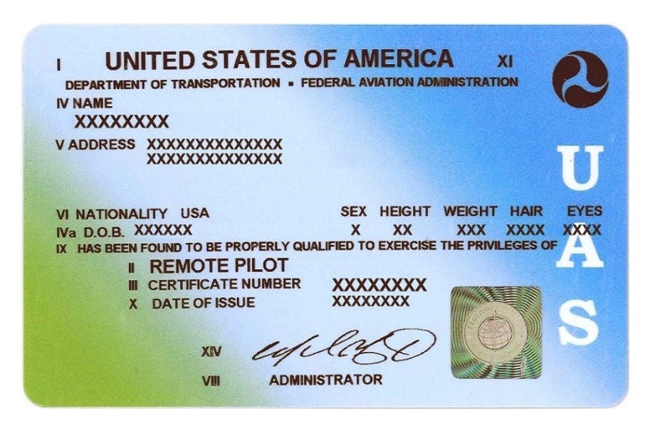 Faa uav deals license