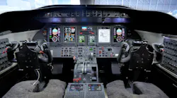 DU-875 display upgrade in Lear 45.