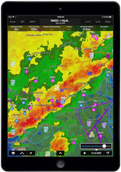 Storm cell movement.