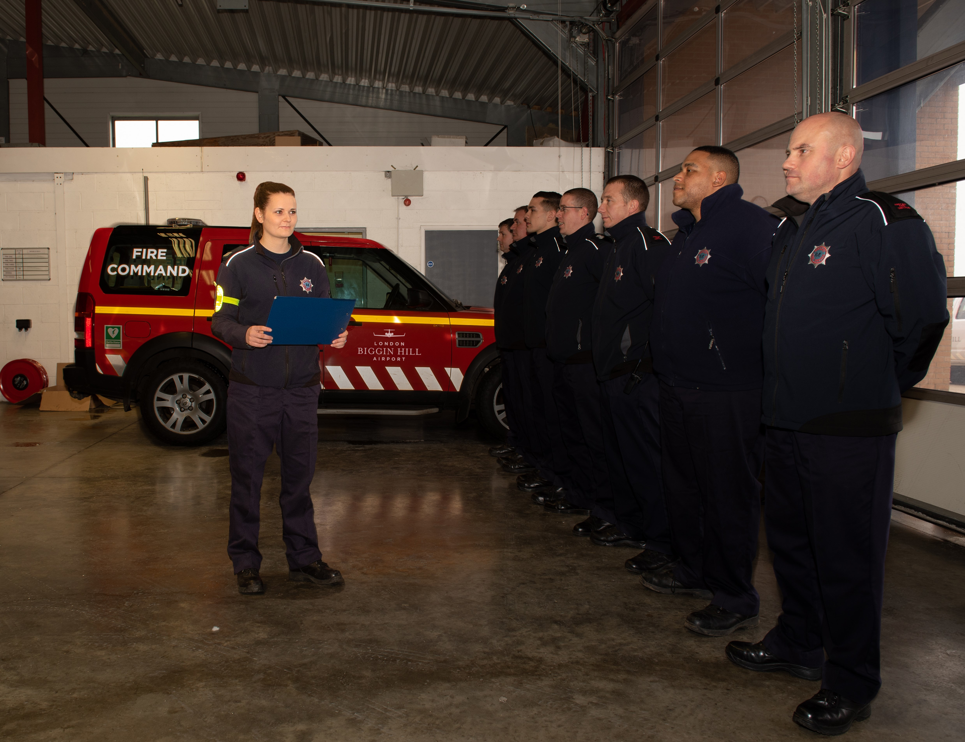 Vanessa Hopkins, 25, steps into the role with the newly appointed &lsquo;Green&rsquo; Watch, the creation of which has produced 11 new firefighting jobs.