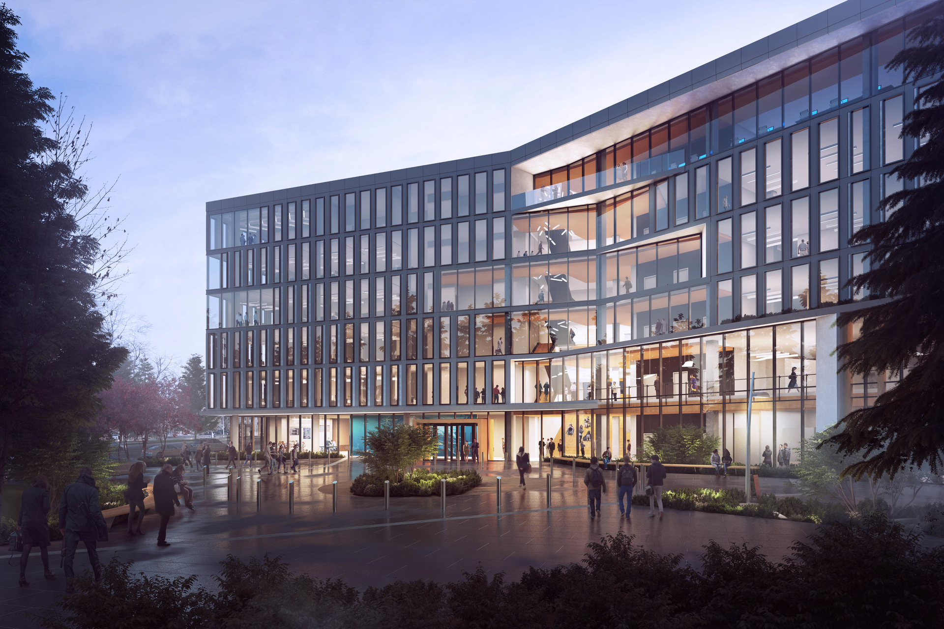 Designed by the architecture firm NBBJ, the Hub will include centralized space dedicated to a number of functions that support our frontline employees.