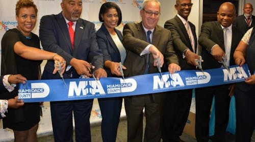 On May 3, officials from the Miami-Dade Aviation Department and Bahamasair celebrated the airline&rsquo;s launch of four weekly flights between Miami and Bimini with a ribbon-cutting ceremony and gate reception at Miami International Airport for the route&rsquo;s first passengers.