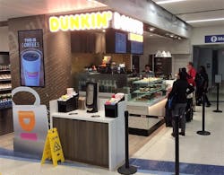 Dunkin&rsquo; Donuts is the first of two concepts opening in T7 this year.