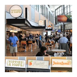 The Hippies and Hops bar feature local beers from Live Oak Brewing Company as well as other nationally recognized beer brands and wine by the glass. The Hippies and Hops bar feature local beers from Live Oak Brewing Company as well as other nationally recognized beer brands and wine by the glass.