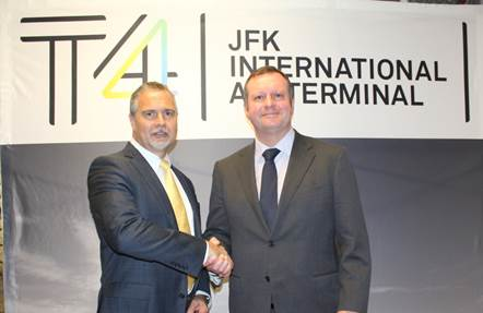 Alan Pellegrini and Gert-Jan de Graaff commemorating the Security Operations Center grand opening.