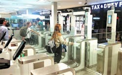 The new ABC eGates at the Ezeiza arrivals terminal are available to passengers possessing an Argentinian passport and who are 18 years of age or older. The new ABC eGates at the Ezeiza arrivals terminal are available to passengers possessing an Argentinian passport and who are 18 years of age or older.
