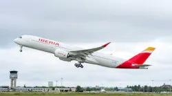 1st A350 900 Delivery Iberia Take off 5b3238ef671a7