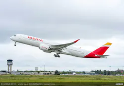 1st A350 900 Delivery Iberia Take Off 5b3238ef671a7