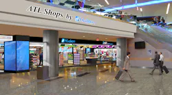 The store design of ATL Shops by Hudson is part of the travel retailer’s overall growth strategy to convert and modernize its travel essentials and convenience locations to Hudson stores.