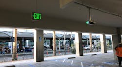 To enhance the look of the Indect parking guidance system each sensor casing was custom colored to match the ceiling, and a unique rail and dropper system was developed to ensure that the sensors were mounted discretely. To enhance the look of the Indect parking guidance system each sensor casing was custom colored to match the ceiling, and a unique rail and dropper system was developed to ensure that the sensors were mounted discretely.