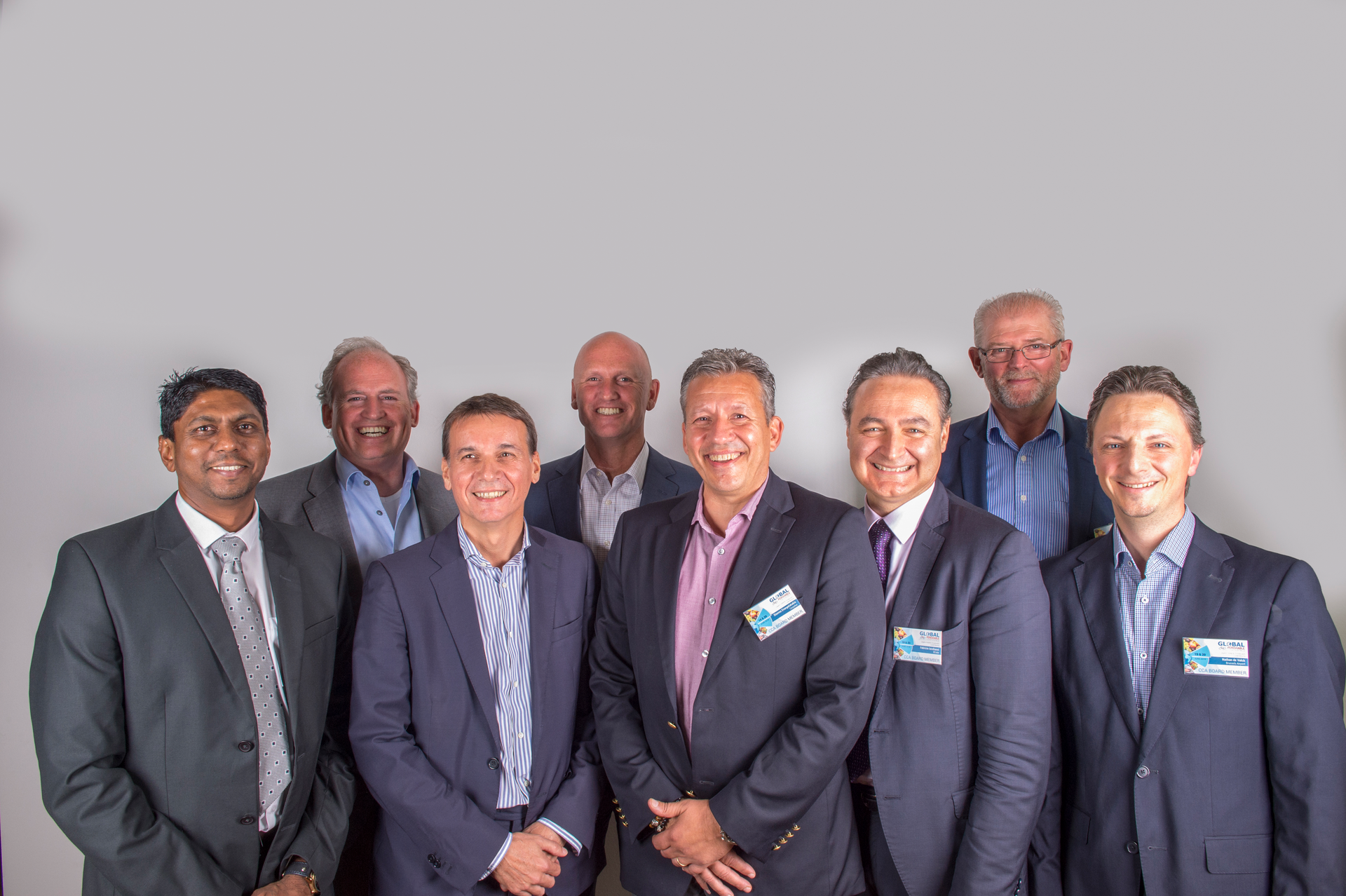 The Cool Chain Association met in Luxembourg this week. Pictured, left to right: Vijan Chetty, General Manager, Coastal, Perishable Products Export Control Board; Edwin Kalischnig, CEO, Xtreme Technologies B.V. and CCA Secretary General; Eric Mauroux, Director Verticals & Global Head of Perishables, Air France KLM Martinair Cargo and CCA Treasurer; Sebastiaan Scholte, Chief Executive Officer (CEO), Jan de Rijk Logistics; Stavros Evangelakakis, Global Product Manager Healthcare & Perishable, Cargolux Airlines and Chairman CCA; Fabrizio Iacobacci, Head of Pharma Business Development, BCube Air Cargo; Gerton Hulsman, Managing Director, Flughafen D&uuml;sseldorf Cargo GmbH; and Nathan de Valck, Cargo & Product Development Manager, Brussels Airport Company.