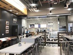 The grab & go cases are stocked with distinctive salads and other Ashland Hill menu items. The grab & go cases are stocked with distinctive salads and other Ashland Hill menu items.