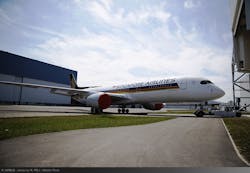 The first Ultra Long Range A350 XWB rolls out in Singapore Airlines’ livery The first Ultra Long Range A350 XWB rolls out in Singapore Airlines’ livery
